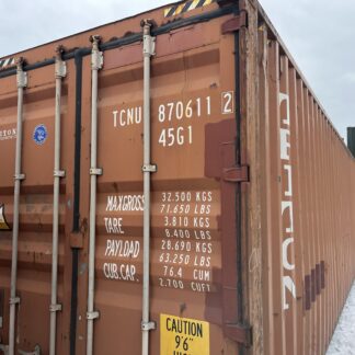 40’ High Cube One-Trip Shipping and Storage Container - 870611