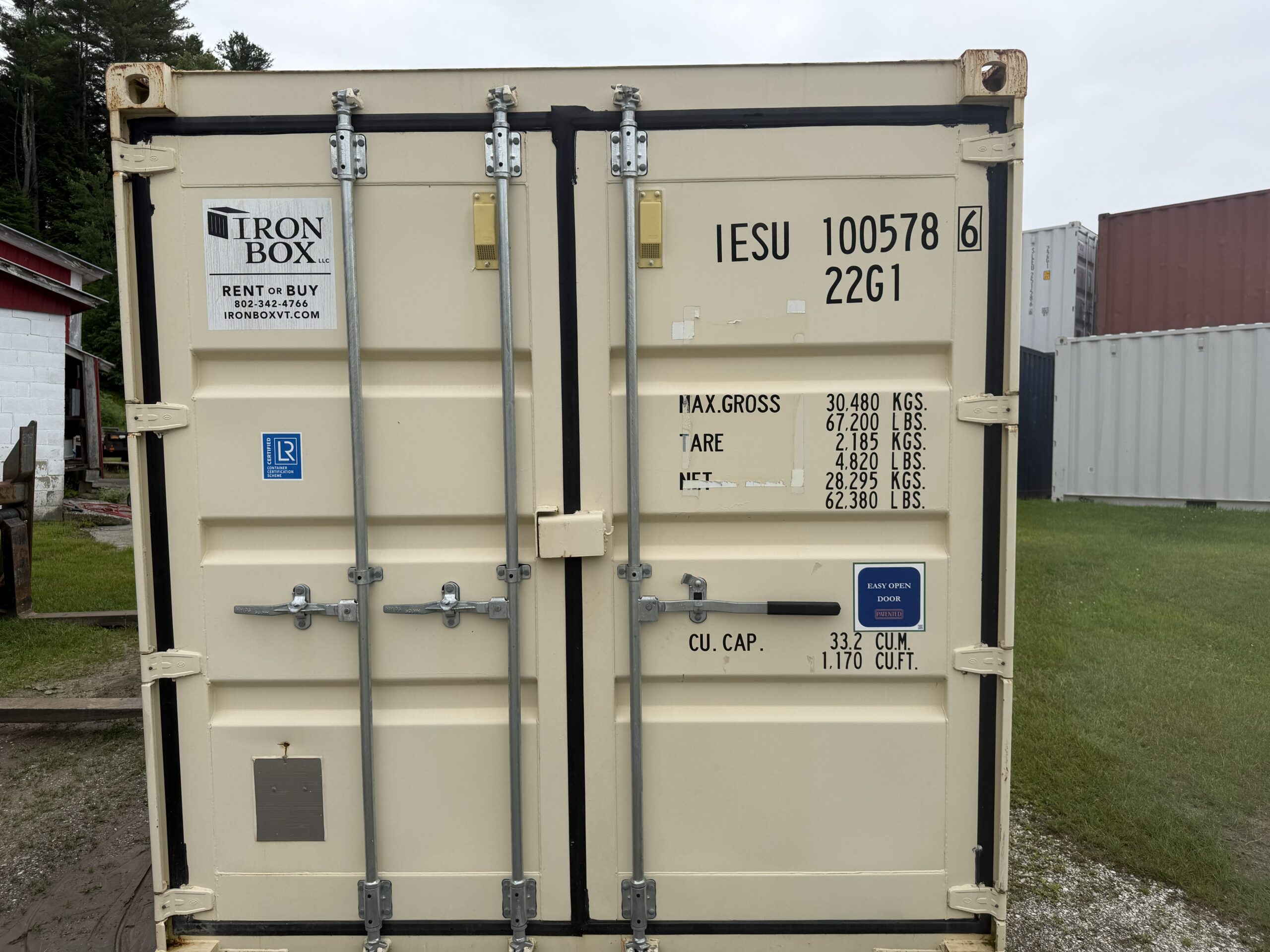 20’ One-Trip Shipping and Storage Container with Easy-Open Doors (OFF – RENT) – 100578