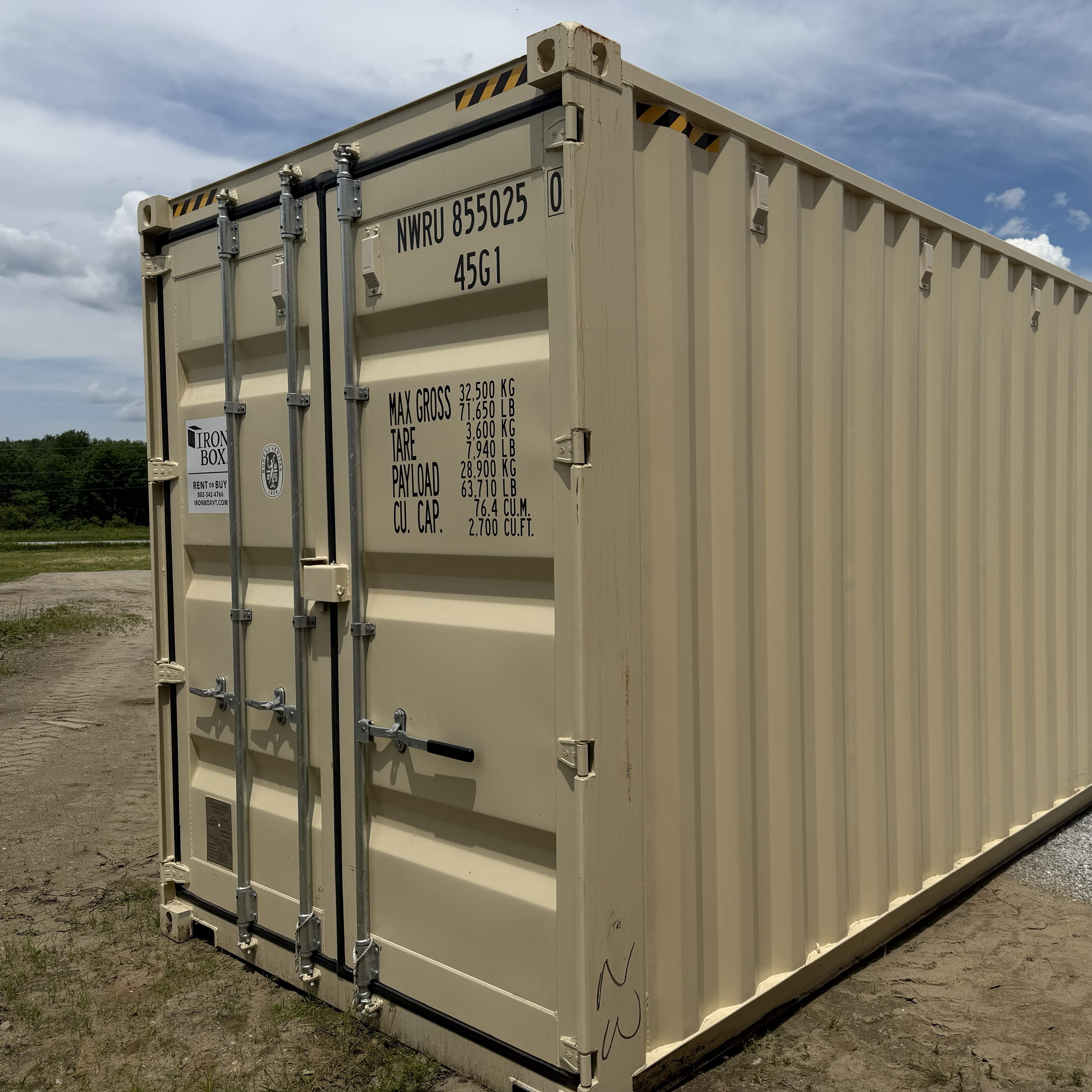 40’ High Cube One-Trip Shipping and Storage Container – 855025