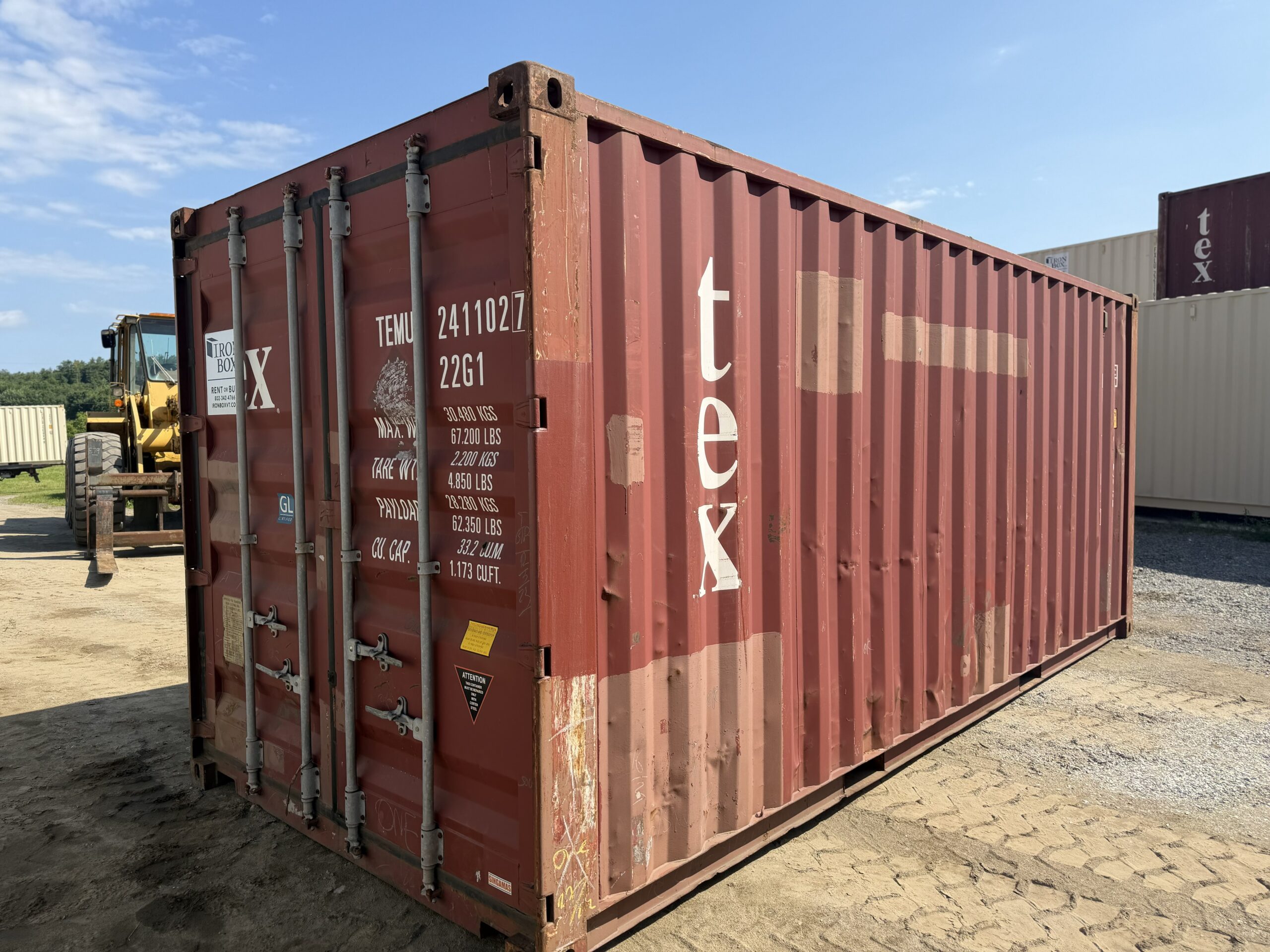 20’ Cargo Worthy Shipping and Storage Container – 241102