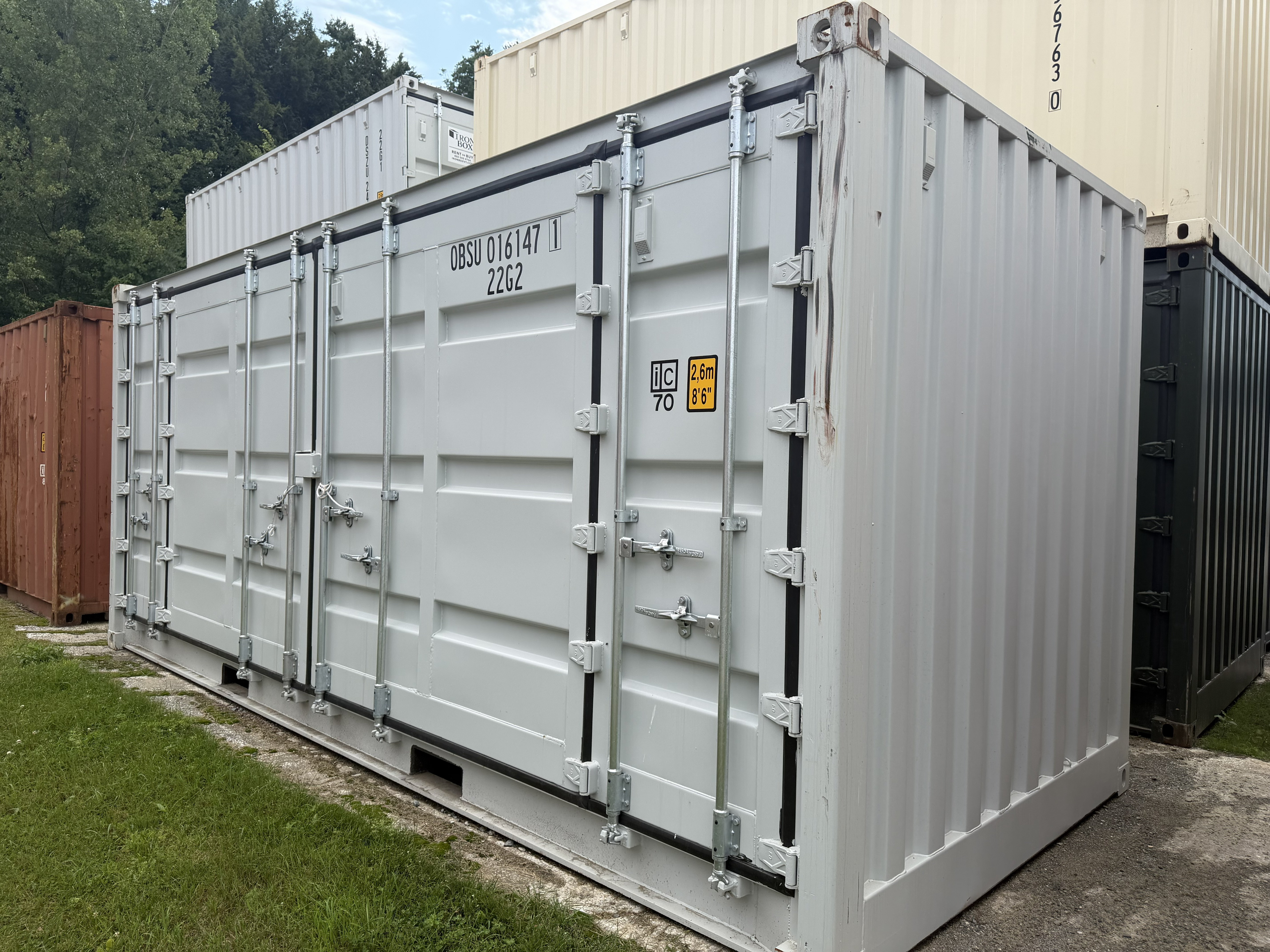 20’ One-Trip Open-Side Shipping and Storage Container with Easy-Open Doors – 016147