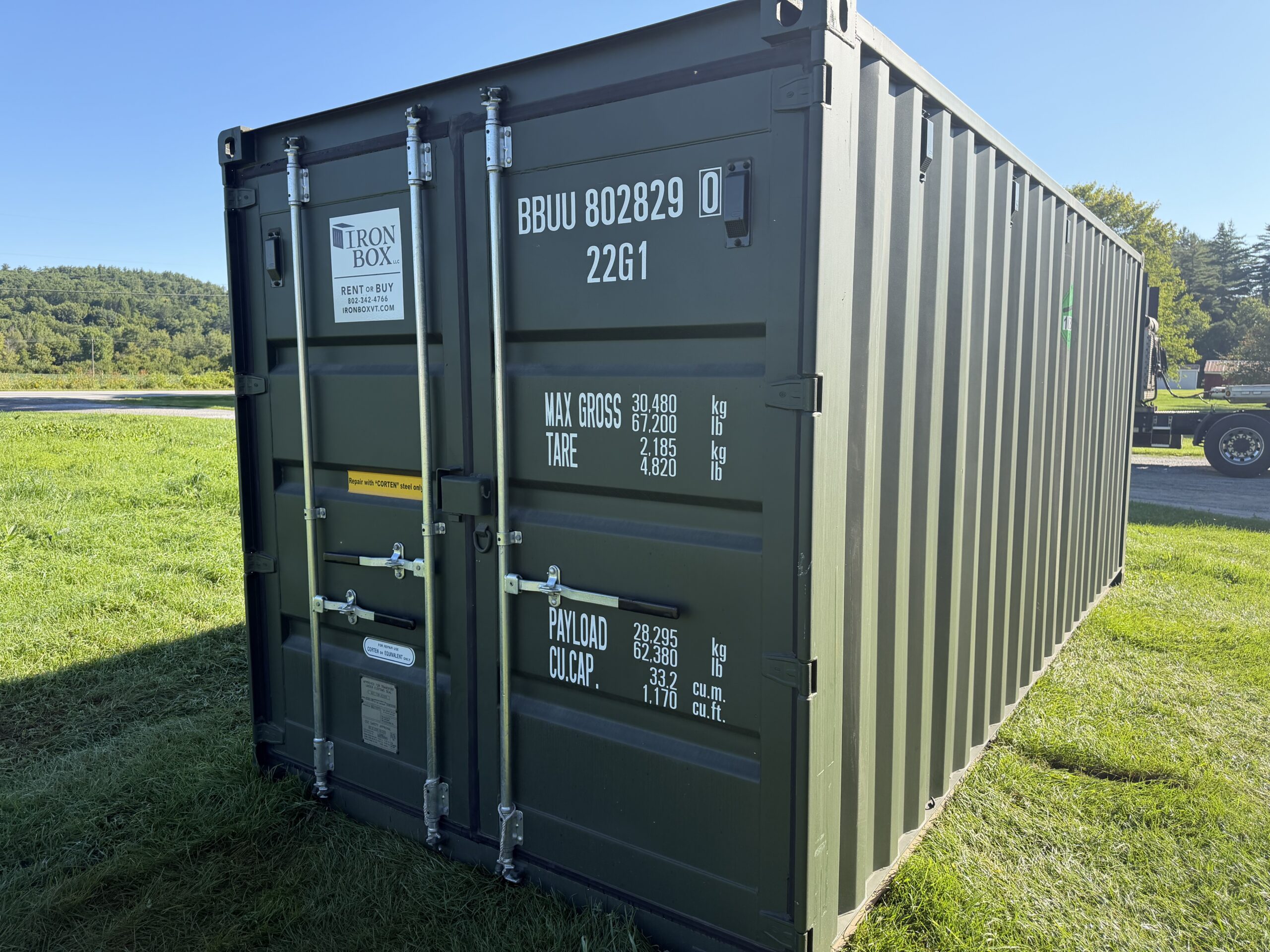 20’ One-Trip Shipping and Storage Container with Easy-Open Doors – 802829