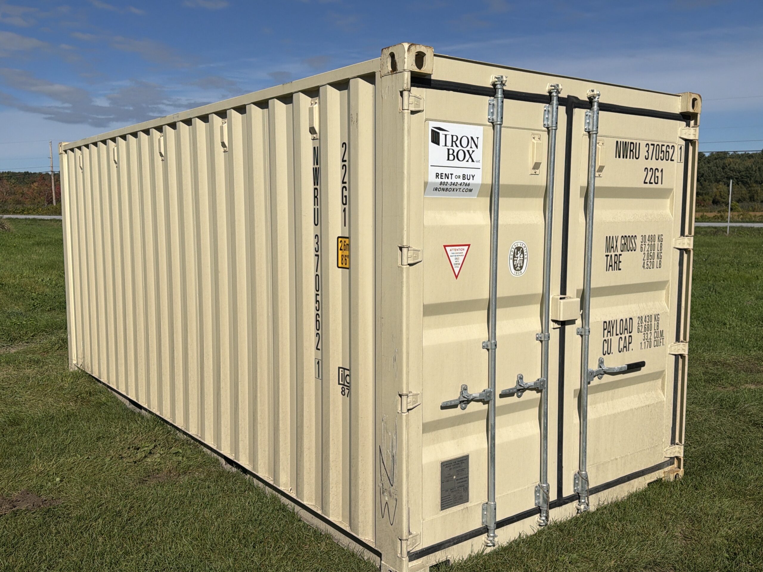 20’ One Trip Shipping and Storage Container – 370562