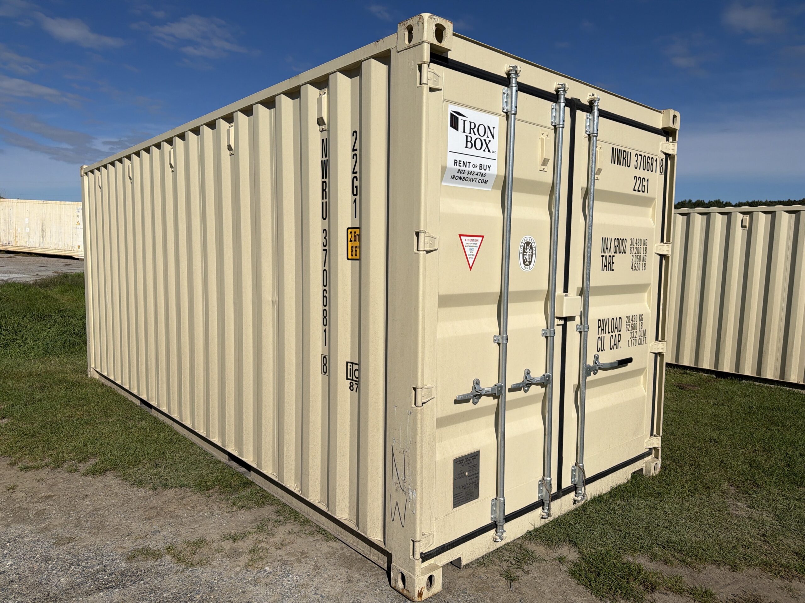 20’ One Trip Shipping and Storage Container – 370681