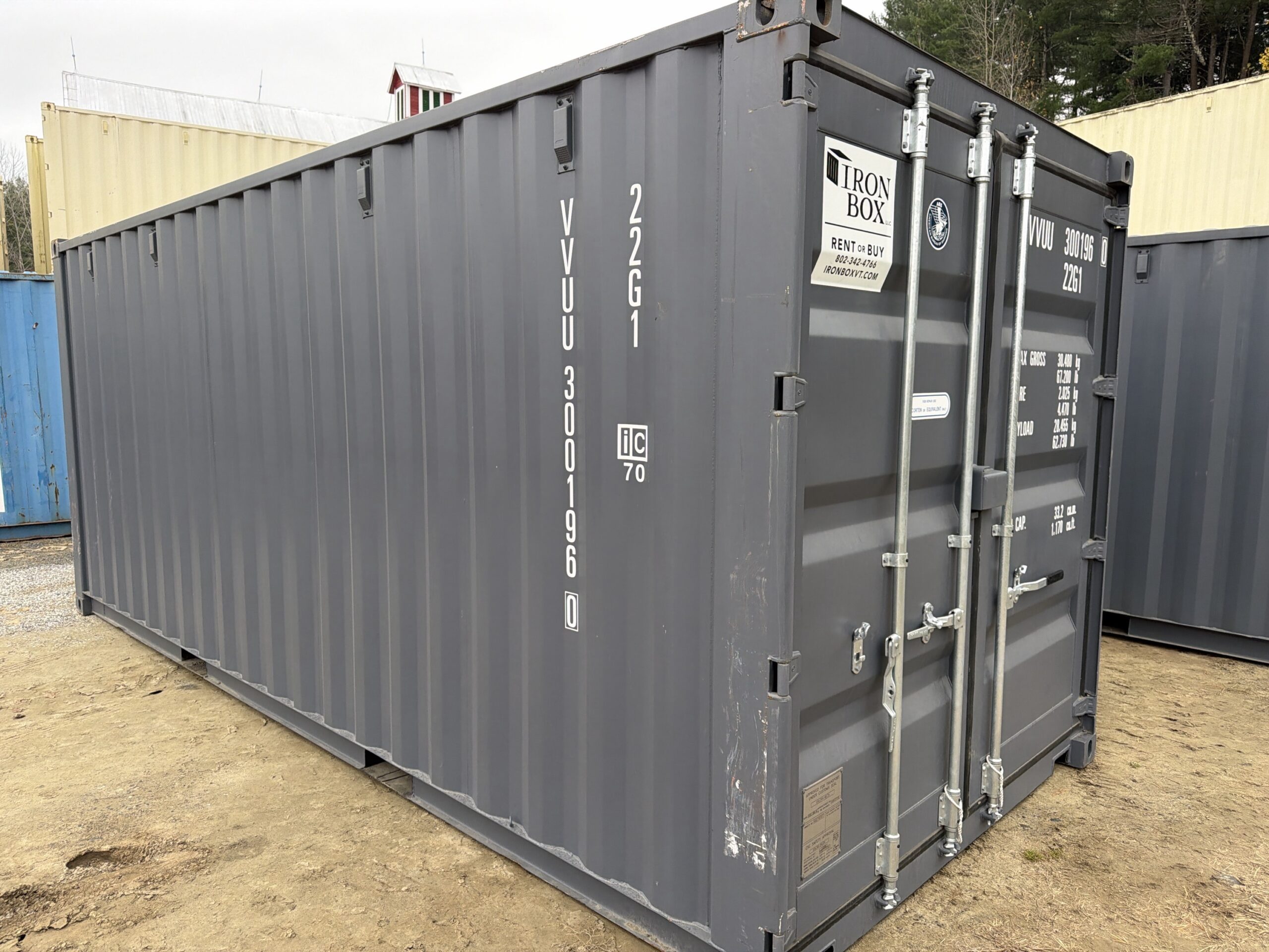20’ One Trip Shipping and Storage Container – 300196
